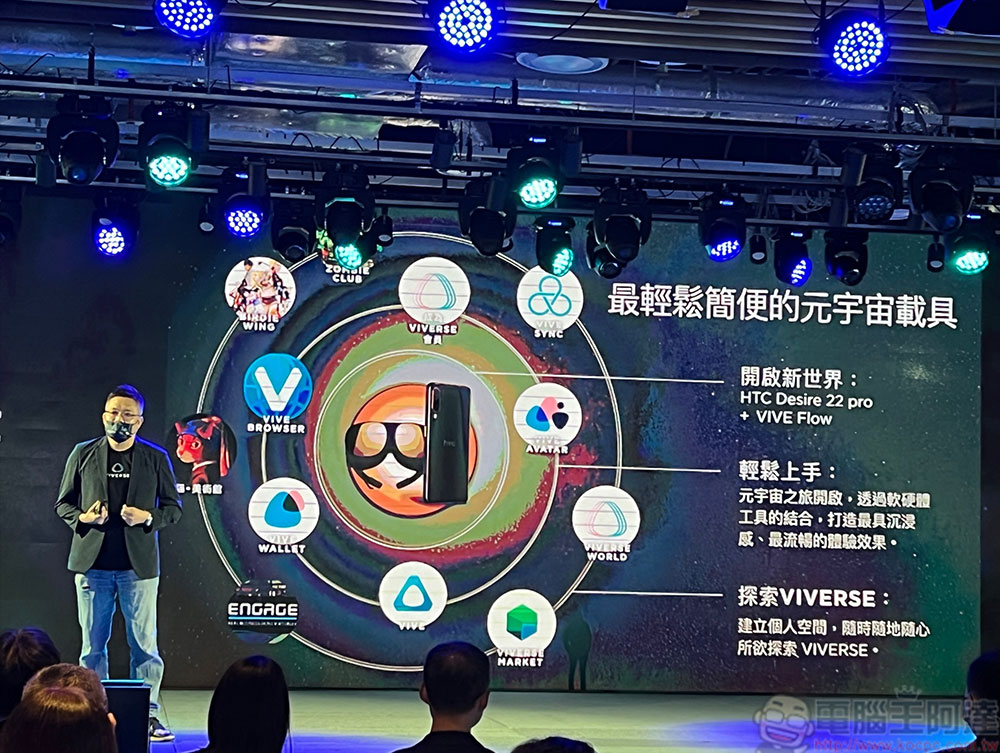 久違新機 HTC Desire 22 Pro 登場，搭上元宇宙潮流加碼推出 VIVE Flow 同捆組合 - 電腦王阿達