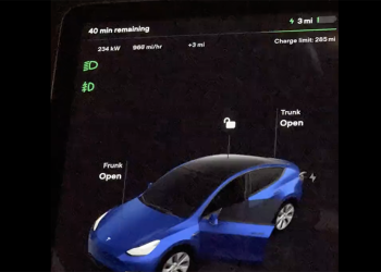 有人拿 4680 版 Model Y 做充電極限測試：0% 加速不受限，充到 97% 僅花 52 分鐘