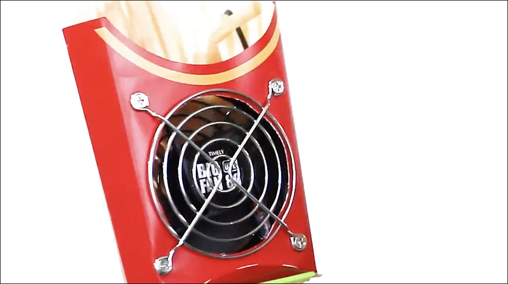 日本網友自製超無用發明，能吹出「麥當勞薯條風味」的手持電扇 - 電腦王阿達