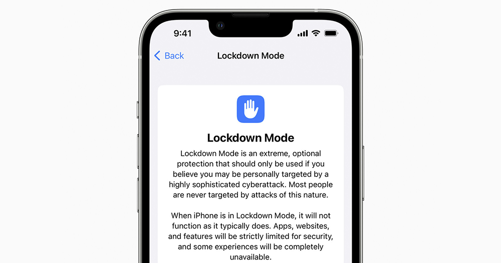 iOS 16 Lockdown Mode