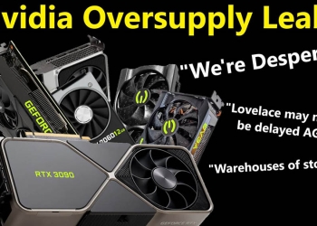 因為市場出現大量二手 NVIDIA RTX 30 系列顯卡，RTX 40 系列推出時間可能延後