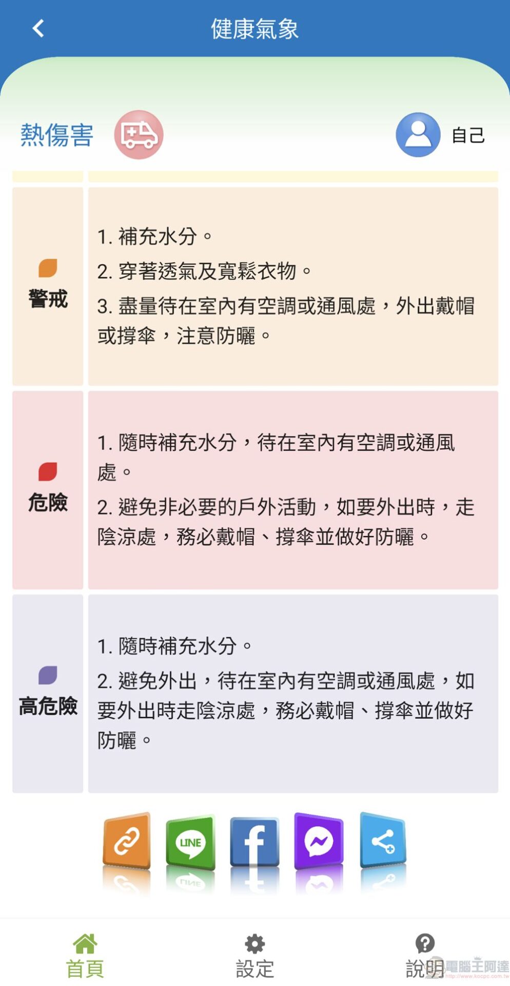 國民健康署、中央氣象局等共同開發「樂活氣象APP」 可即時定位查詢各地區熱傷害風險時段 - 電腦王阿達