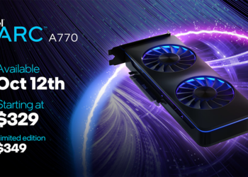 Intel Arc A7 全系列桌機顯卡價格與開賣時間正式確認，皆為 10/12 上市