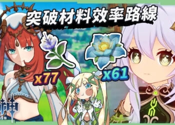 【原神】妮露&納西妲🌱15分鐘速採突破素材▸帕蒂莎蘭77個、劫波蓮61個，密集點位效率路線分享！ ▹璐洛洛◃