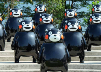 日本網友玩起「到熊本看到熊本熊就輸了」遊戲，這實在太難了