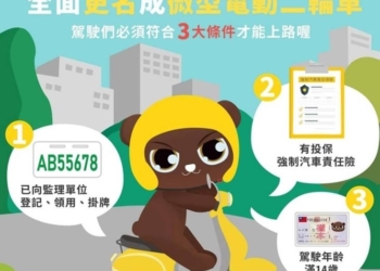 電動自行車11月起要掛牌才能合法上路，掛牌規範與違規罰款懶人包