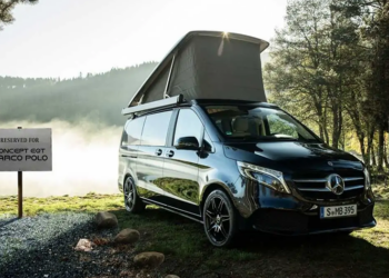 賓士掀頂露營車將有電動版本？官方秀出 Mercedes-Benz EQT Marco Polo 概念車預告照