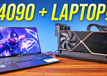 國外 YouTuber 實測 RTX 4090 搭配 eGPU 顯卡外接盒，遊戲效能損失 50%