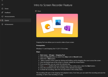 Windows 11 內建的剪取工具終於要迎來螢幕錄影功能了！