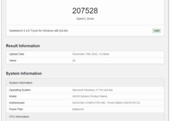 NVIDIA GeForce RTX 4070 Ti 的 Geekbench 5 跑分洩漏，幾乎跟 RX 7900 XTX 一樣