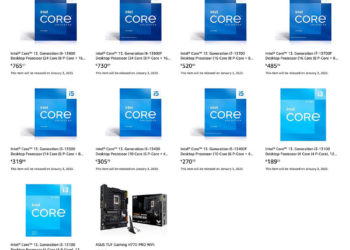 Intel 非 K 系列 Raptor Lake 處理器價格、發表日期與規格搶先洩漏