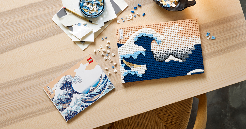 LEGO 樂高推出葛飾北齋日本浮世繪名作《神奈川沖浪裏》積木模型