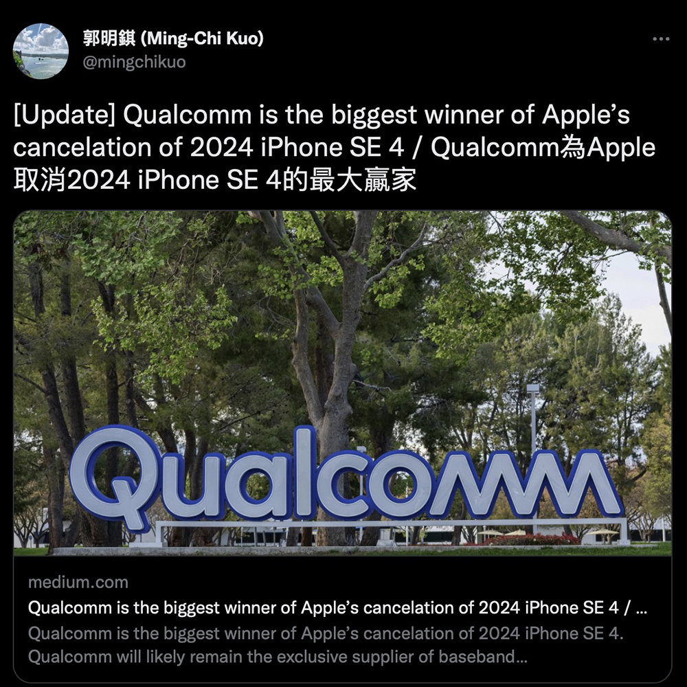 最新消息指出 Apple 似乎重啟 iPhone SE 4 的推出計畫，將搭載自家 5G 晶片 - 電腦王阿達
