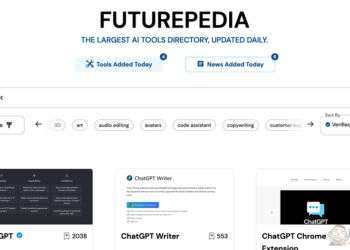 有好多好多 AI 工具在這裡，超級 AI 資料庫 Futurepedia 是你想找聊天機器人、繪圖 AI 與生產力 AI 的好去處