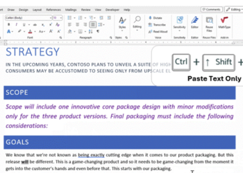 Microsoft Word 終於有快速鍵可以純文字貼上了