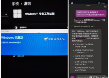 國外有網友用 Bing AI 找出可成功啟用的 Windows 11 序號，沒想到連這也行