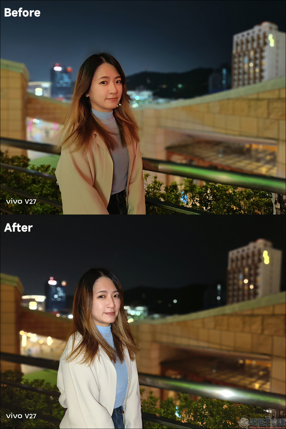 vivo V27 5G自帶光環人像神機開箱｜獨創時尚柔光環、最豐富美妝美顏模式前後 5000 萬畫素，全球首發天璣 7200 處理器 - 電腦王阿達