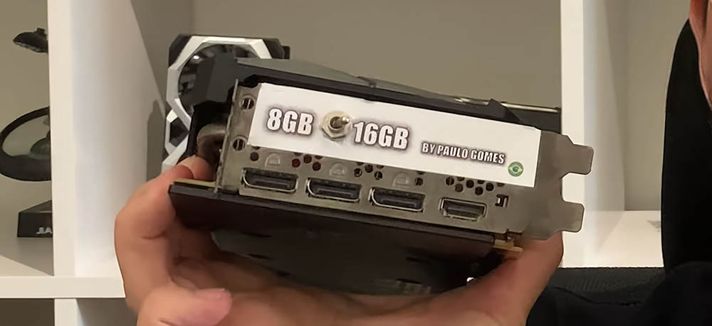 國外有人將 RTX 3070 魔改成具有 8GB、16GB 記憶體實體切換開關，隨時更改想用的容量 - 電腦王阿達