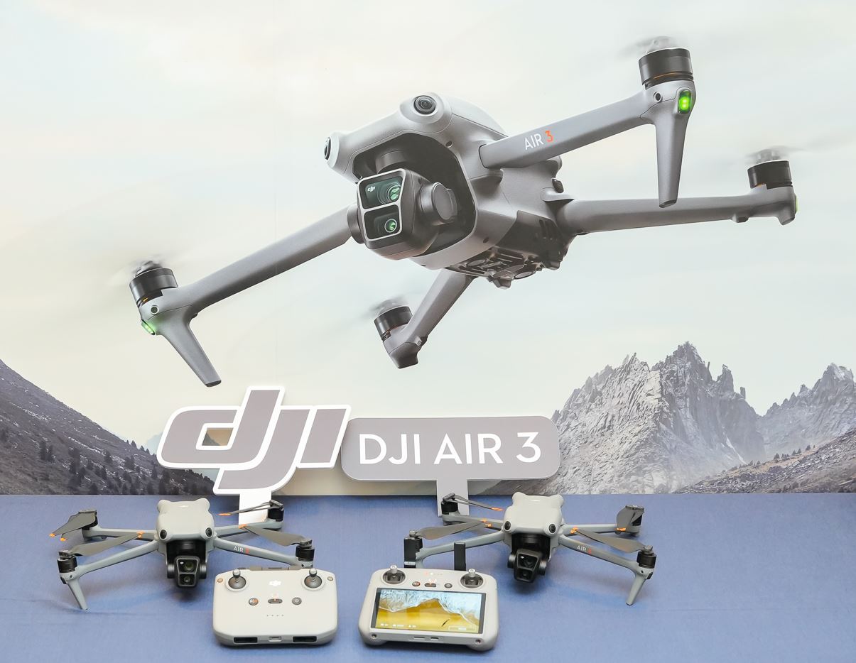 DJI與聯強國際攜手強勢推出雙鏡頭空拍機DJI AIR 3與旗艦級運動相機Osmo Action 4。 - 電腦王阿達