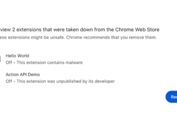Google 對有資安疑慮的 Chrome 擴充功能下重手，將提醒移除並對不安全連線下載敏感檔案發出警示