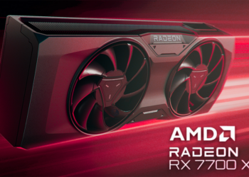 AMD 剛發表的 RX 7700 XT 顯卡，據傳 3DMark 跑分跟 RX 6800 XT 差不多