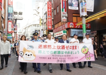 外國人頻酒醉鬧事，東京澀谷發布「迷惑路上飲酒零(ゼロ)宣言」