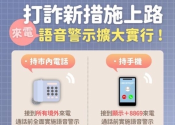 9月15日起+886境外電話打中華手機與市話將有語音警示!