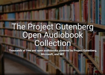 古騰堡計畫與微軟和麻省理工學院合作推出免費有聲書，不須額外下載APP就可以使用