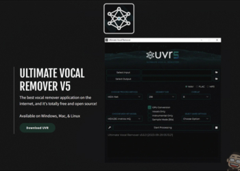 好用又免費的人聲、伴奏分離軟體，The Ultimate Vocal Remover V5