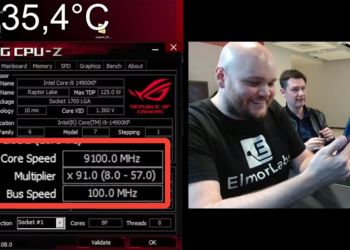 這是什麼誇張數字！超頻玩家已經把 i9-14900KF 超到 9.1GHz 的世界記錄