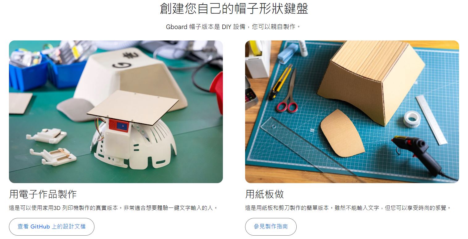 Google 日本最新力作!放在頭上使用的帽子鍵盤 Gboard CAPS - 電腦王阿達