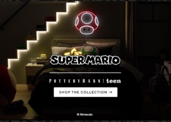 美國 Pottery Barn Teen 推出超可愛超級瑪利歐系列家居寢具，可運送至台灣
