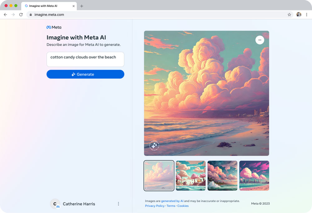 Meta 推出自家 AI 影像生成器「Imagine」，首波在美國開放 - 電腦王阿達