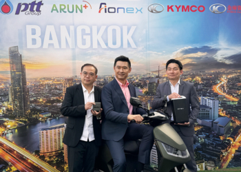 2024 年光陽與泰國國家石油子公司成立的 Aionex，將以泰國為中心攻入印尼及日本市場