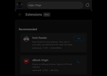Android 版 Edge 默默啟動 Extensions 擴充功能測試了！