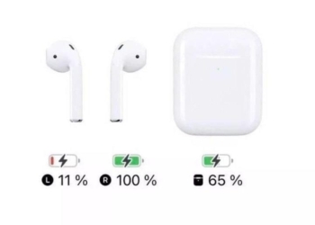 為何AirPods真藍牙無線耳機左、右耳機剩餘電力差距大呢?