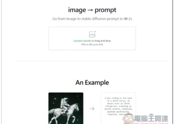 「ImageToPrompt.com」上傳圖片就能獲得生成這張的 Prompt 提示指令，完全免費