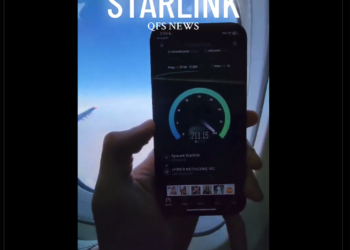 飛機上也能享超狂上網速度的 Starlink 航空版星鏈，有人直接 Speedtest 實測了