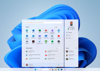 「您的手機」面板將走進開始功能表