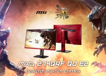 MSI 宣布歡慶《Monster Hunter》遊戲 20 週年 聯名款 MAG 274QRF QD E2 電競顯示器限量開賣