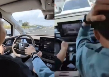 中國 BYD 電動車 L2 智慧駕駛失靈釀追尾！試駕人員放開方向盤慘撞前車