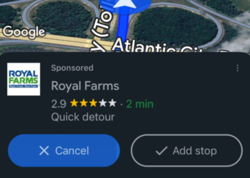 Google Maps 正測試「導航中彈出式廣告」？官方：不是新東西了