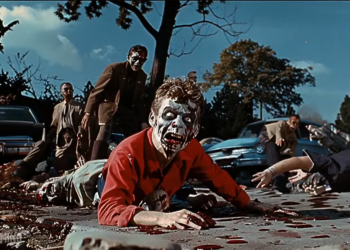 當惡靈古堡變成 1950 年代風格的電影，會變怎麼樣？看起來有點好笑