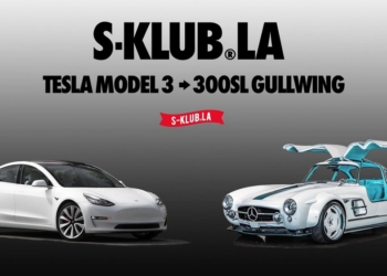 經典重現：爆改特斯拉 Model 3 變身 Mercedes-Benz 300 SL
