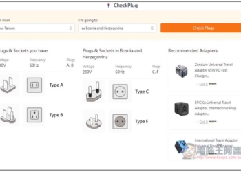 CheckPlug 快速查詢旅遊國家的插座與電壓標準、需不需要帶轉接頭