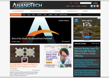 國外知名硬體新聞網站 AnandTech 宣布停止營運，未來不再發表新文章