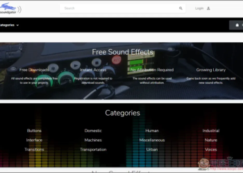 soundgator 大量高品質音效素材免費下載，使用時也無需附上來源