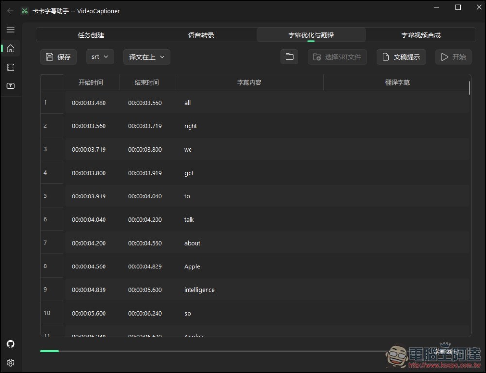 VideoCaptioner 影片下載+ 轉錄+AI 字幕翻譯+合併一次完成的免費開源軟體 - 電腦王阿達