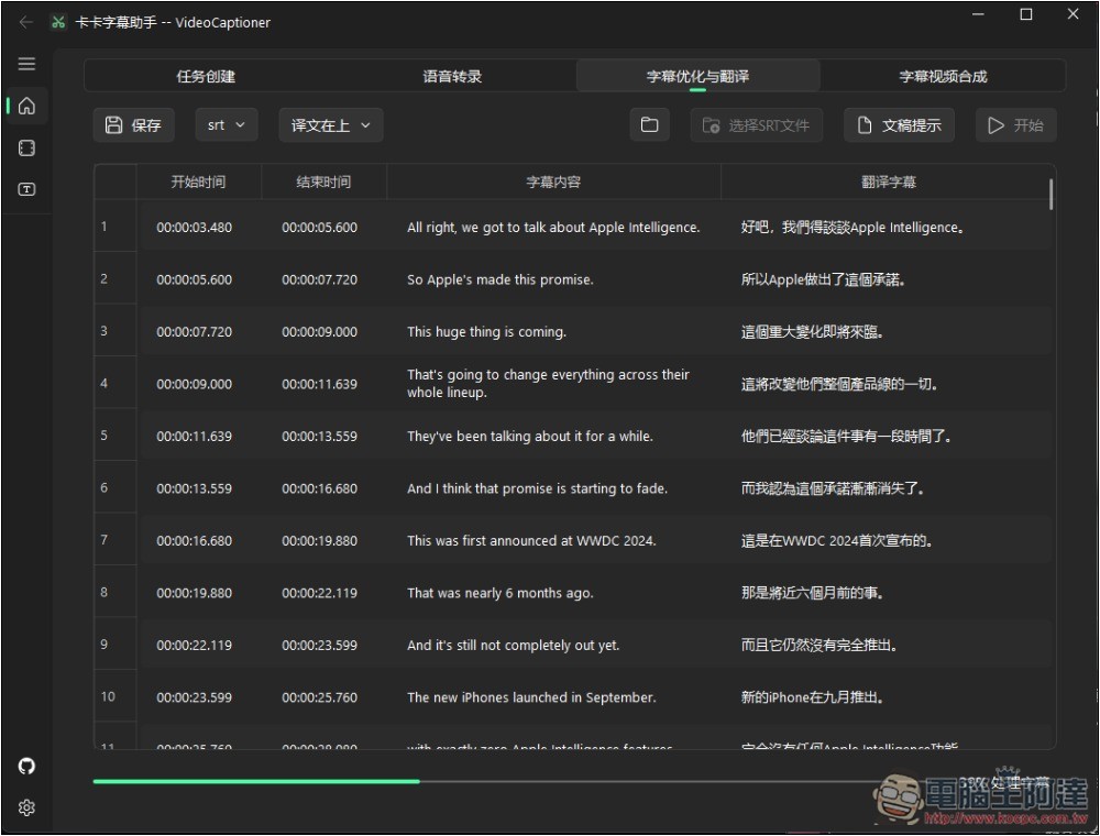 VideoCaptioner 影片下載+ 轉錄+AI 字幕翻譯+合併一次完成的免費開源軟體 - 電腦王阿達