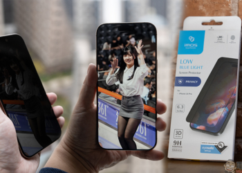 imos SOLID EX2 低藍光防窺玻璃保護貼開箱｜UL Solutions 安全驗證標章，隱私、低藍光與亮度的完美平衡